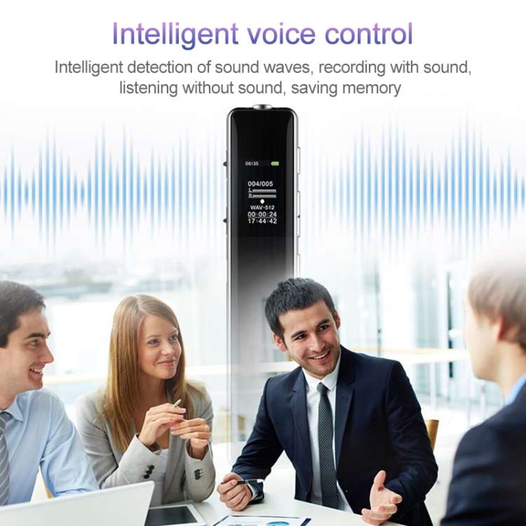 Q33 External Play MP3 Voice Control High Definition Noise Reduction Recording Pen, 8G, Support Passw