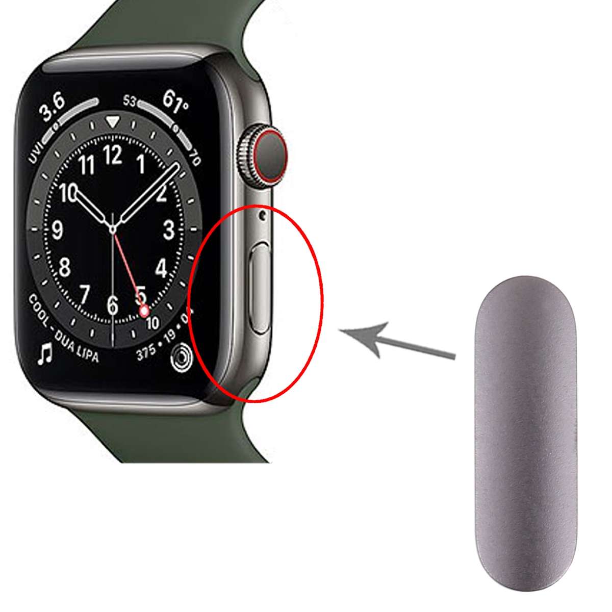 Power Button for Apple Watch Series 4 / 5 / SE(Grey)