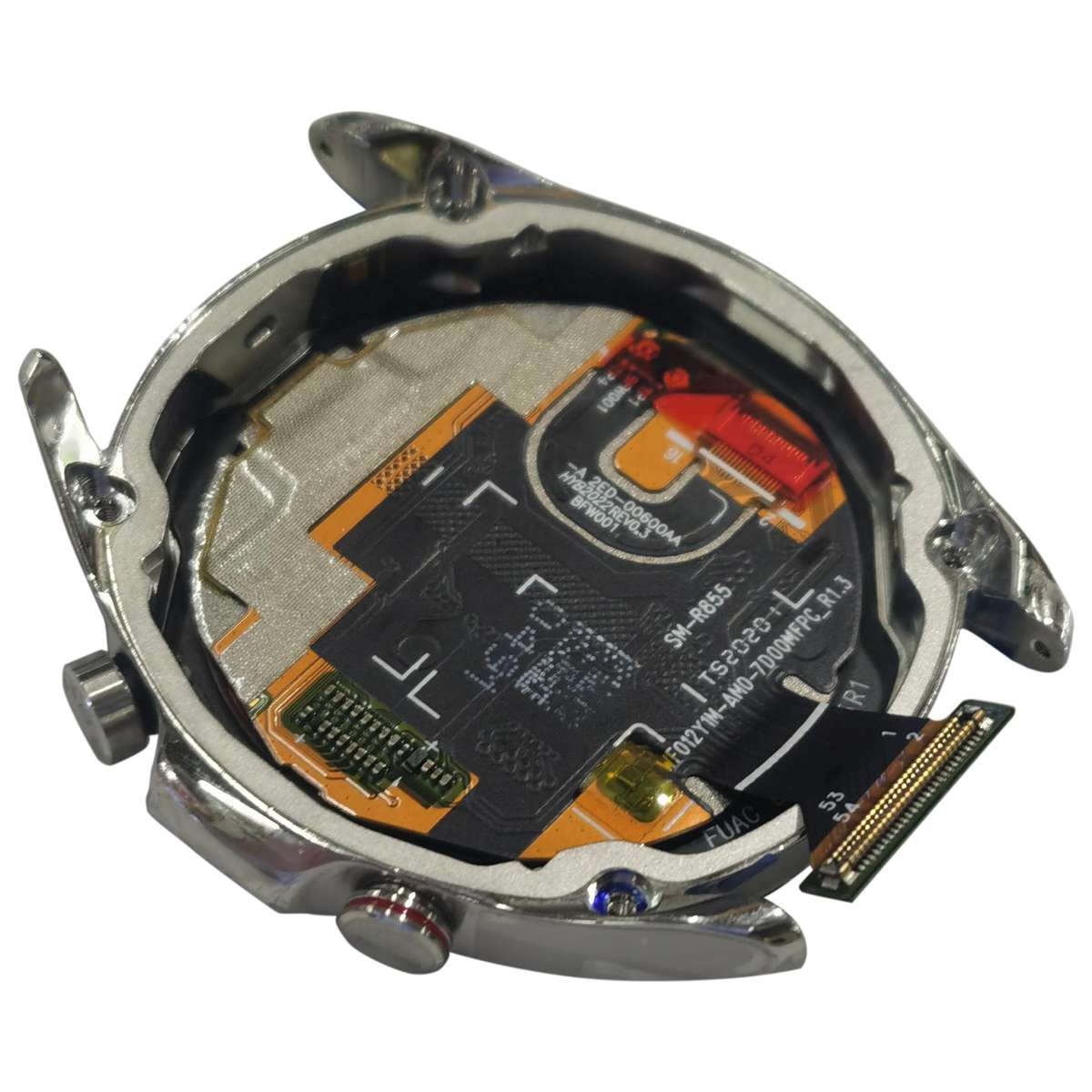 LCD Screen and Digitizer Full Assembly With Frame for Samsung Galaxy Watch3 SM-R850/R855(Gold)