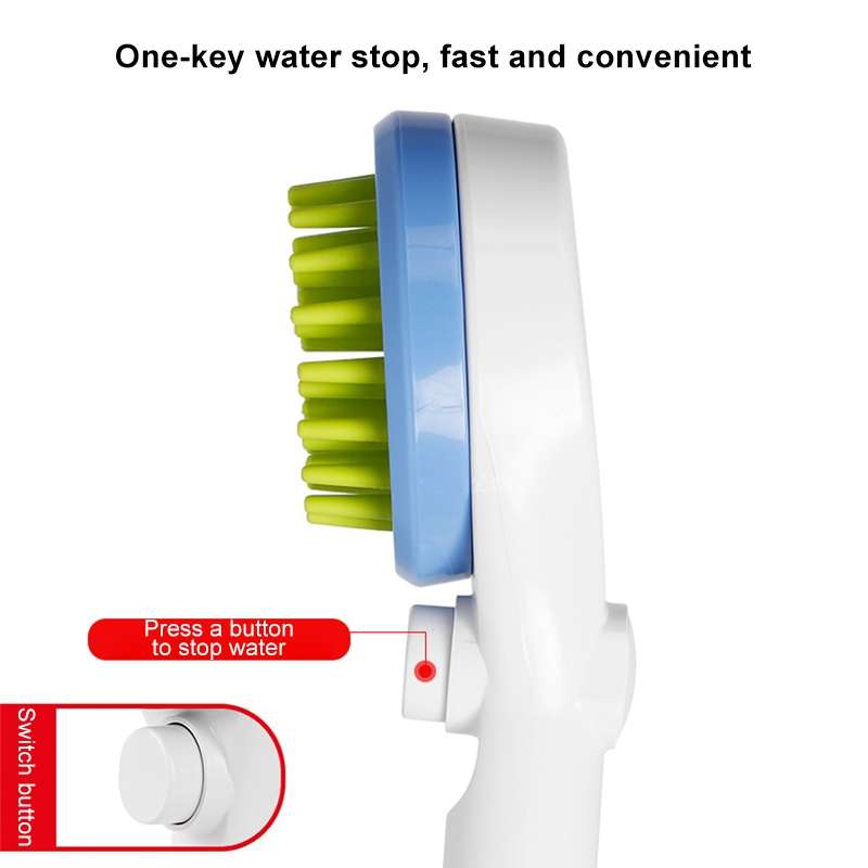Pet Shower Nozzle Massage Shower, with Hose Universal Joint (Green)