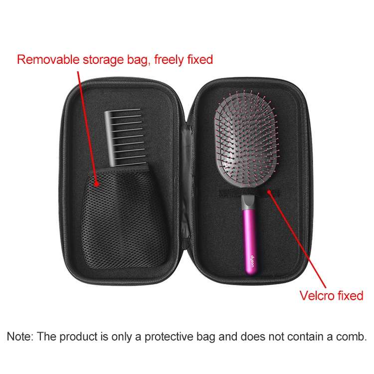 2 PCS Wide Tooth Comb + Air Bag Comb Set Protective Storage Bag for Dyson, Size: 29x17x5.5cm