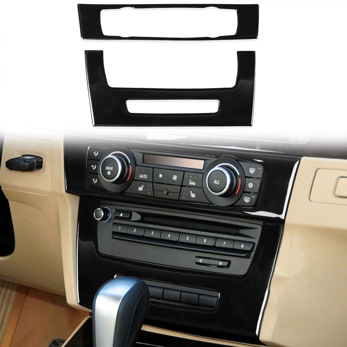 For BMW 3 Series E90/E92 2005-2012 Car Air Conditioner CD Control Panel High with Holes Decorative S