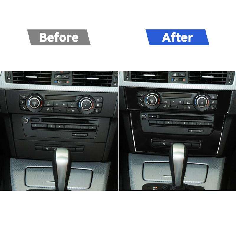 For BMW 3 Series E90/E92 2005-2012 Car Air Conditioner CD Control Panel High with Holes Decorative S