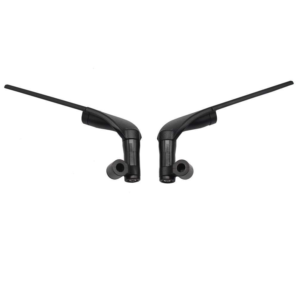 Motorcycle Modification Fixed Wind Wing Rearview Mirror (Black)