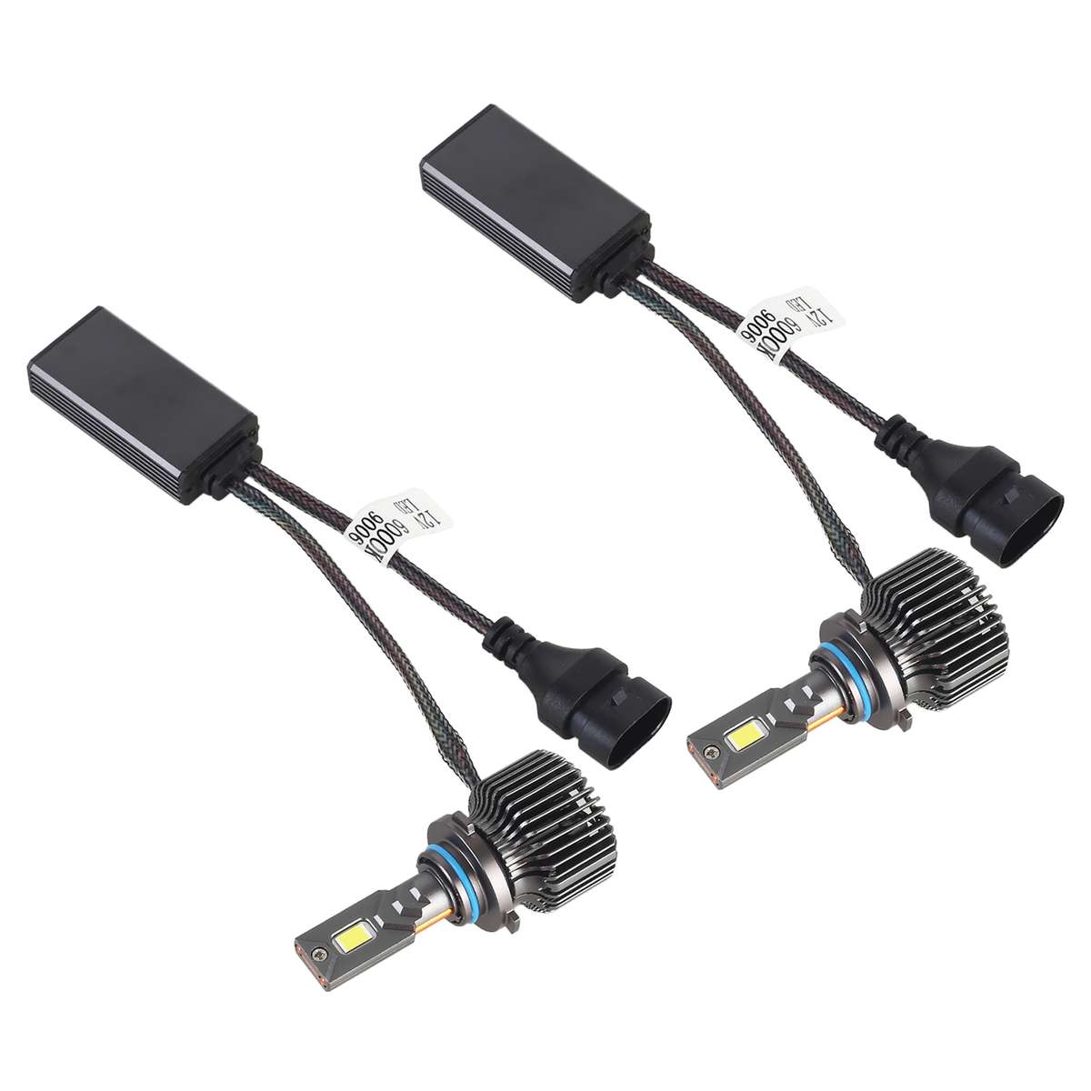 K11 1 Pair 9006 12V / 85W / 6000K / 9000LM Car LED Headlight (White Light)