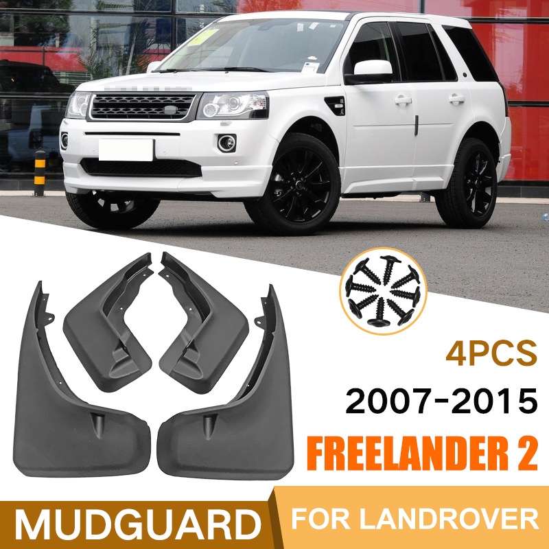 For Land Rover Freelander 2 LR2 2007-2015 4pcs/Set Car Auto Soft Plastic Splash Flaps Fender Guard