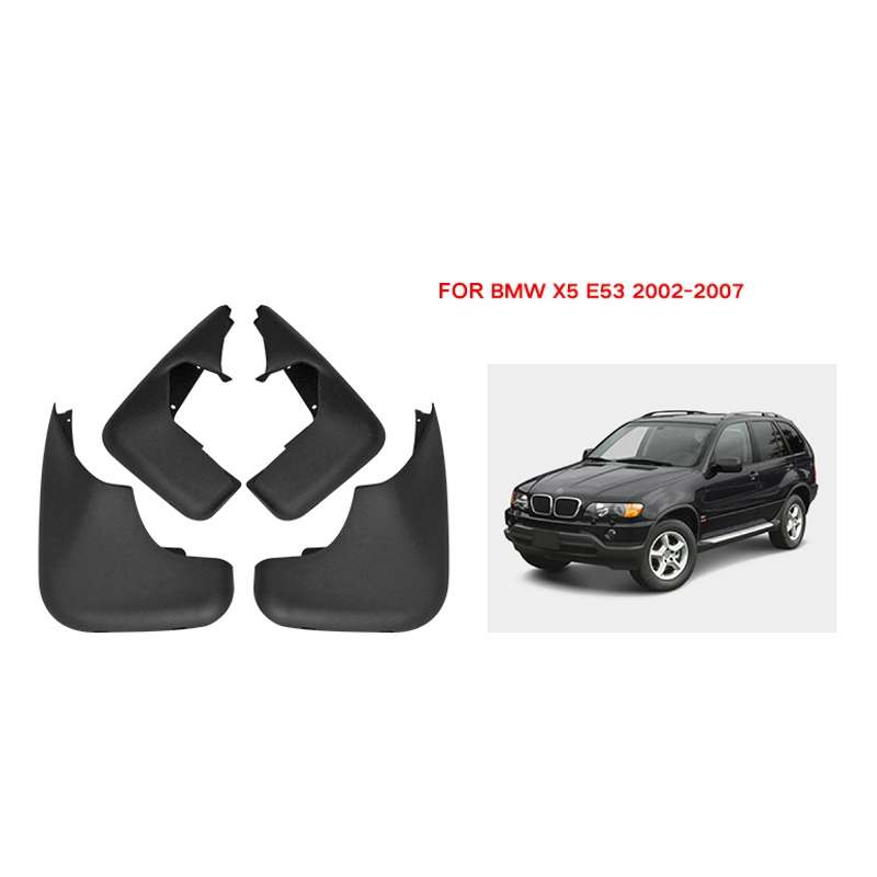 For BMW X5 E53 2002-2007 4pcs/Set Car Auto Soft Plastic Splash Flaps Fender Guard