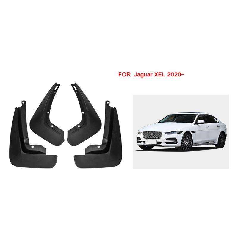 For Jaguar XEL 2020 4pcs/Set Car Auto Soft Plastic Splash Flaps Fender Guard