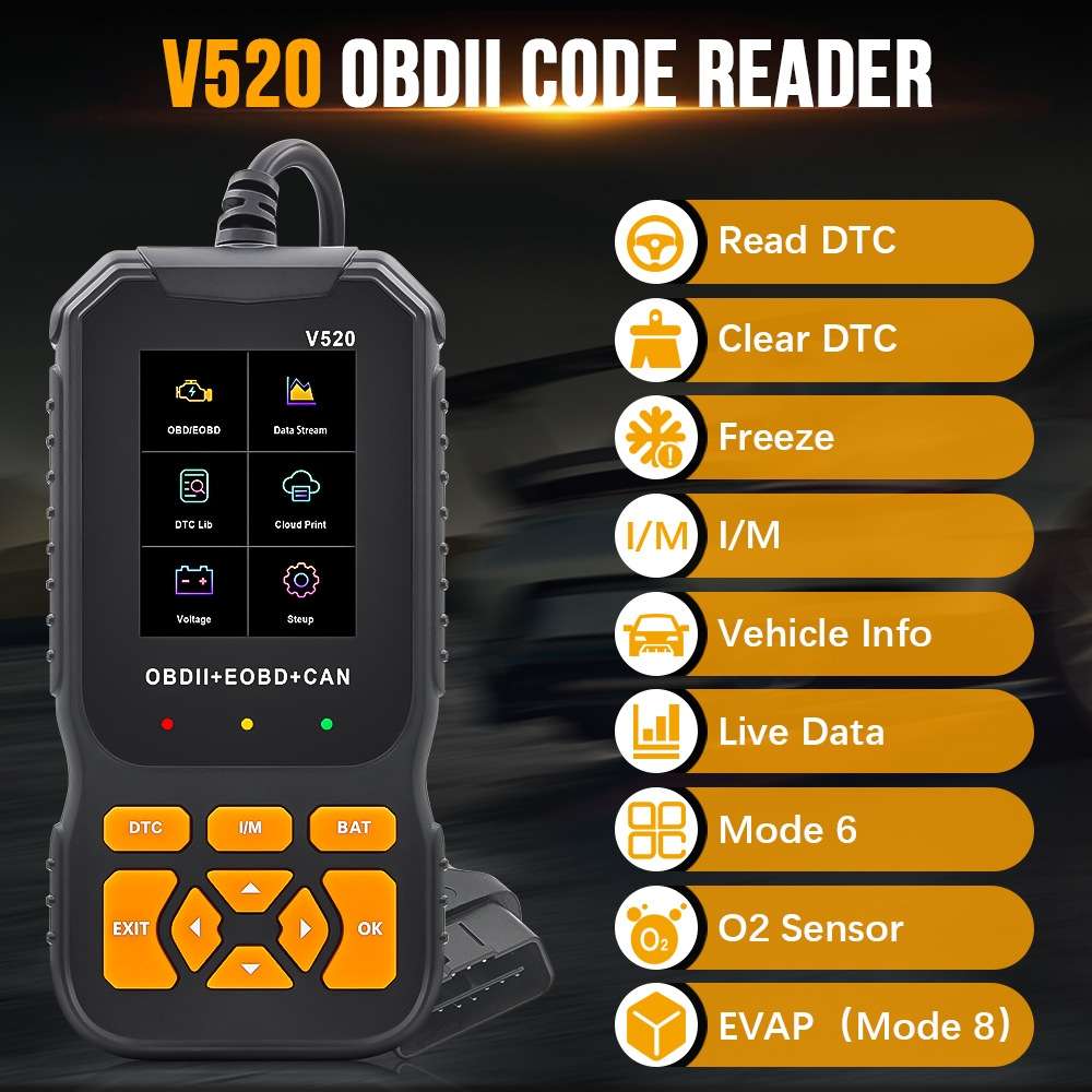 Handheld Portable Car Engine Fault Diagnostic Tool