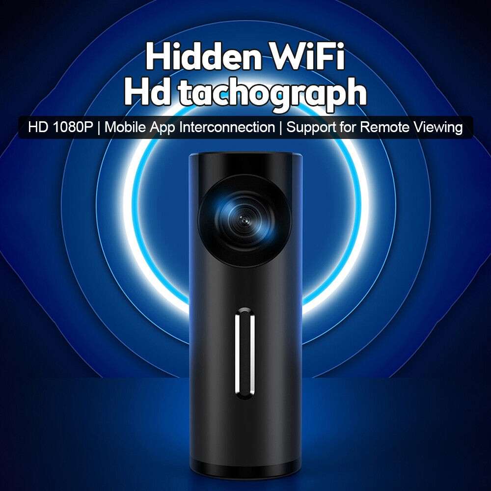 Car 1080P HD WiFi Driving Recorder, Supports Mobile APP Link & Automatic Loop Recording