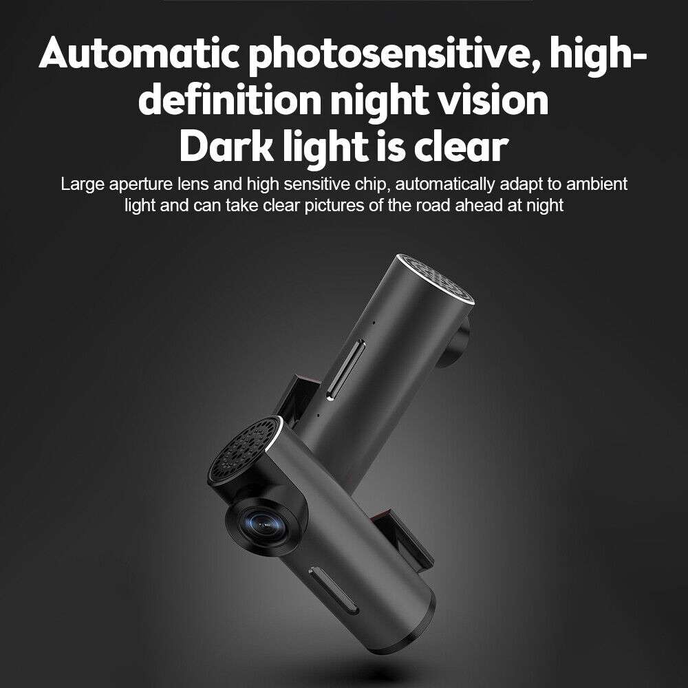 Car 1080P HD WiFi Driving Recorder, Supports Mobile APP Link & Automatic Loop Recording