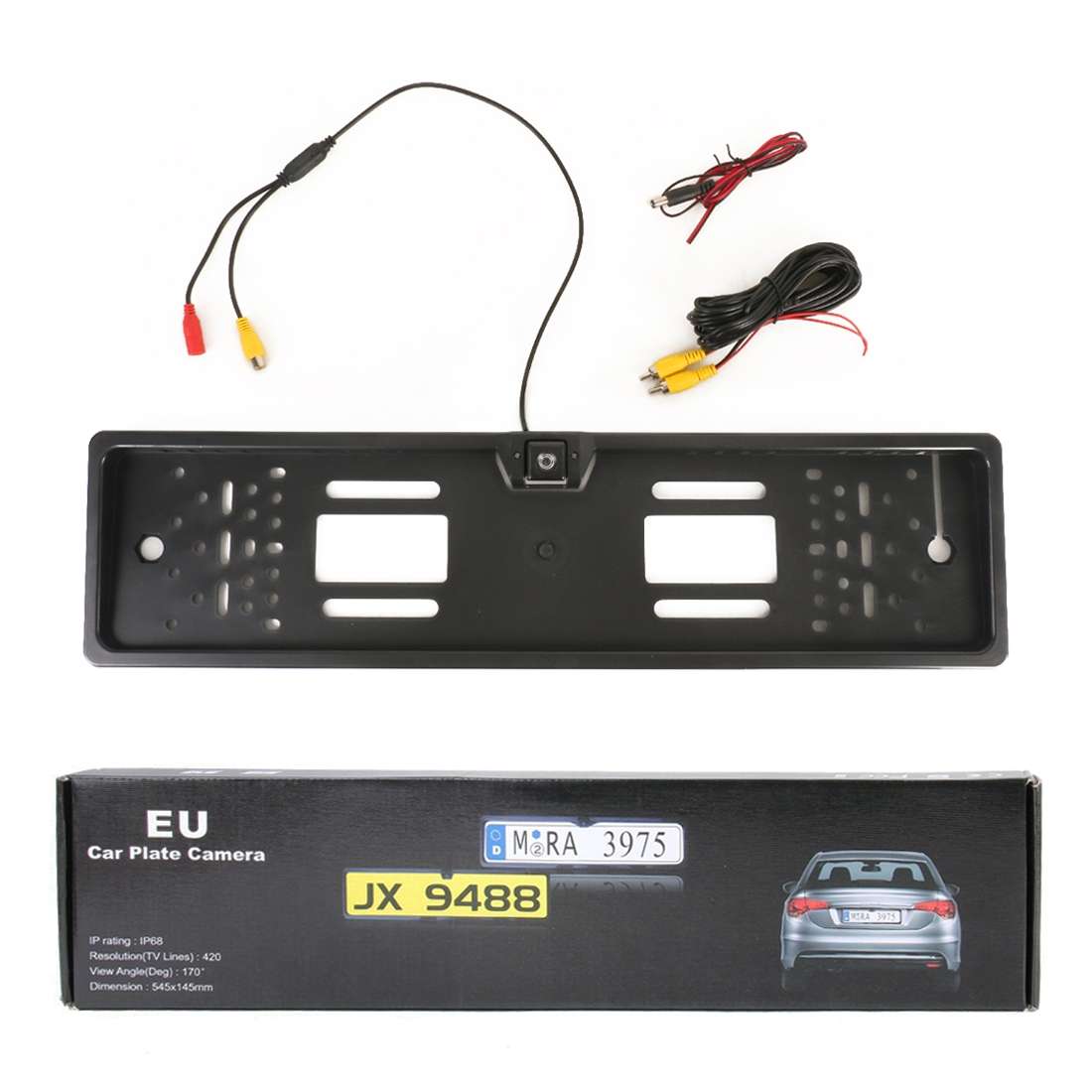 Car European License Plate Frame with Reversing Camera