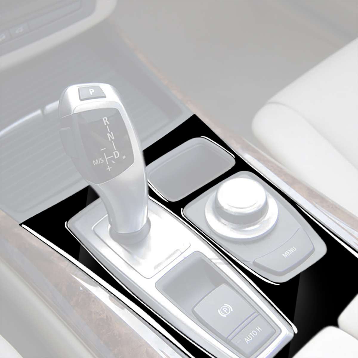 Car Right Drive Gear Panel Decorative Sticker for BMW X5 E70 2008-2013 / X6 E71 2009-2014, Basic Ver