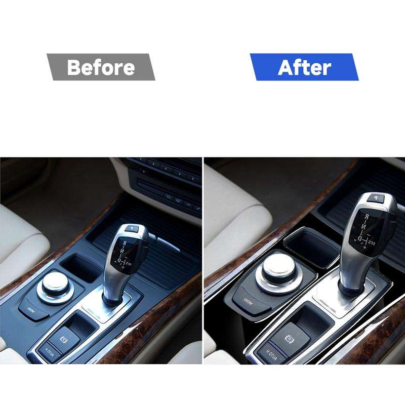 Car Right Drive Gear Panel Decorative Sticker for BMW X5 E70 2008-2013 / X6 E71 2009-2014, Basic Ver