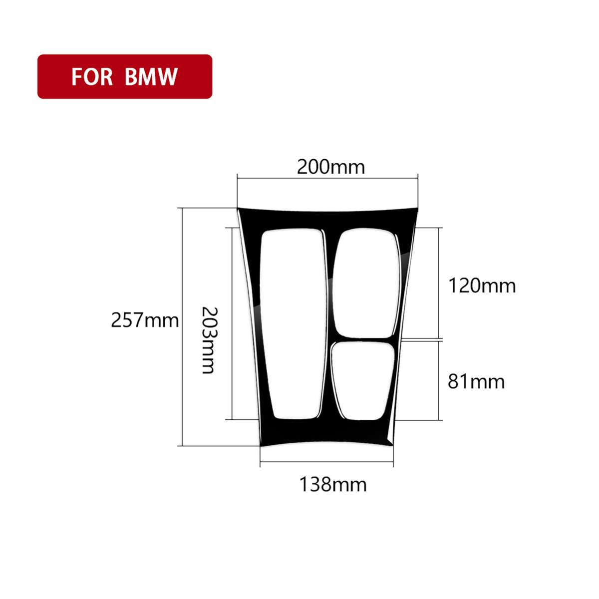 Car Left Drive Gear Panel US Version Decorative Sticker for BMW X5 E70 2008-2013 / X6 E71 2009-2014(