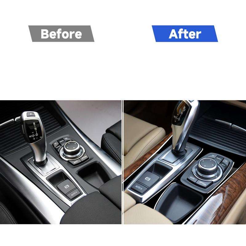 Car Left Drive Gear Panel US Version Decorative Sticker for BMW X5 E70 2008-2013 / X6 E71 2009-2014(