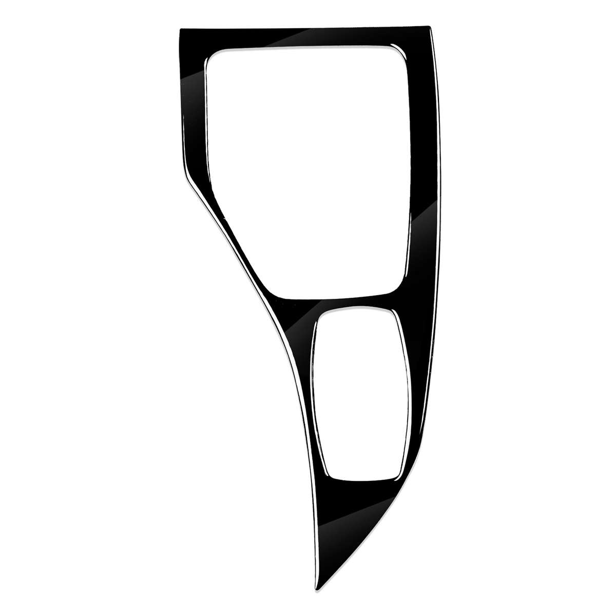 Car Left Drive Gear Panel Outer Frame Decorative Sticker for BMW X1 E84 2011-2015(Black)