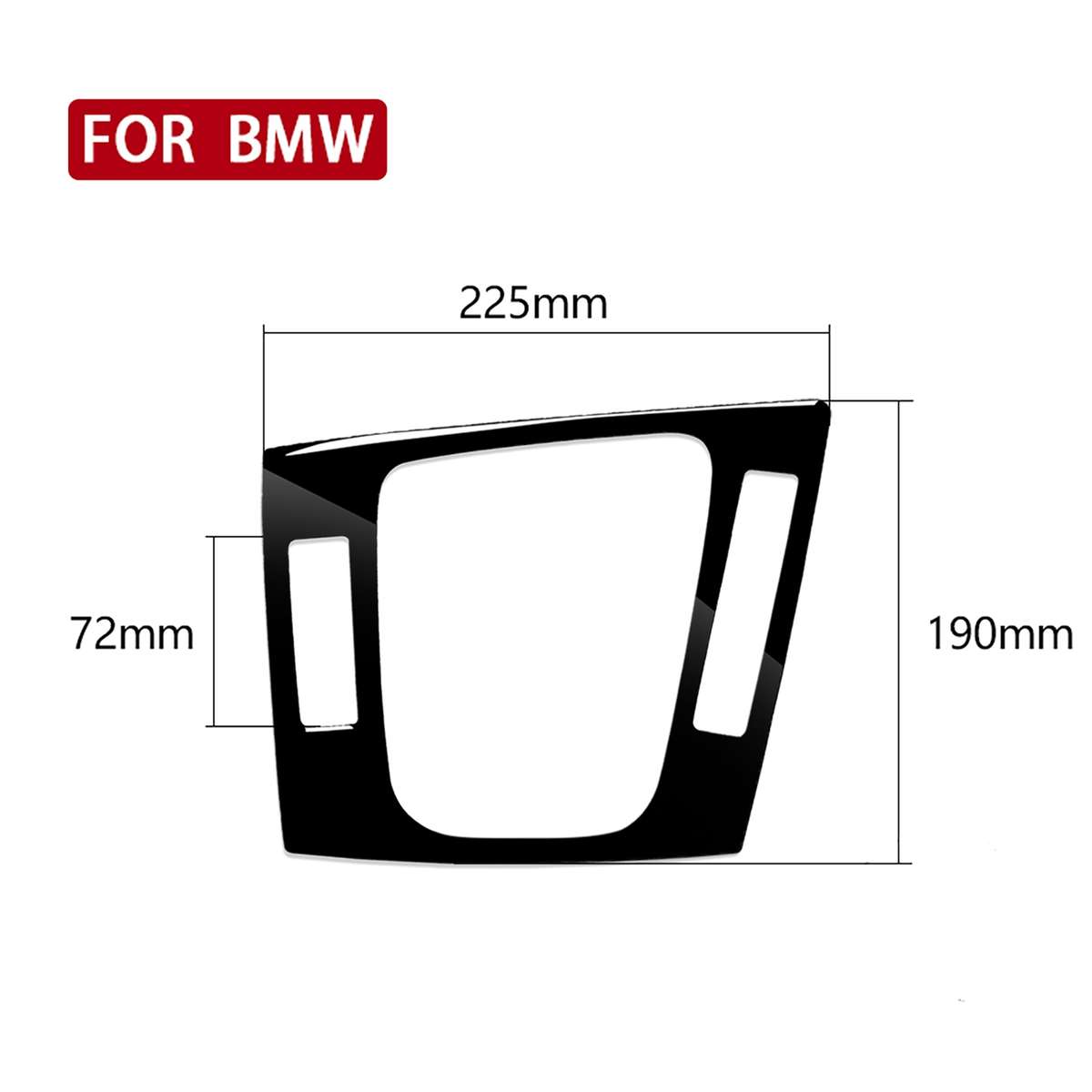 Car Right Drive Central Control Panel Decorative Sticker for BMW Series 3 E46 1998-2005(Black)