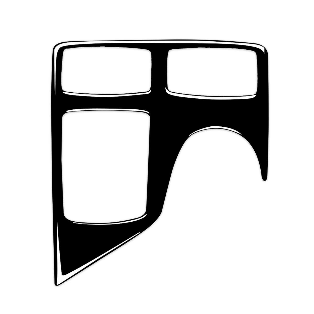 Car Right Drive Central Armrest Box Multimedia Panel Decorative Sticker For Mercedes-Benz GLE 2015-2