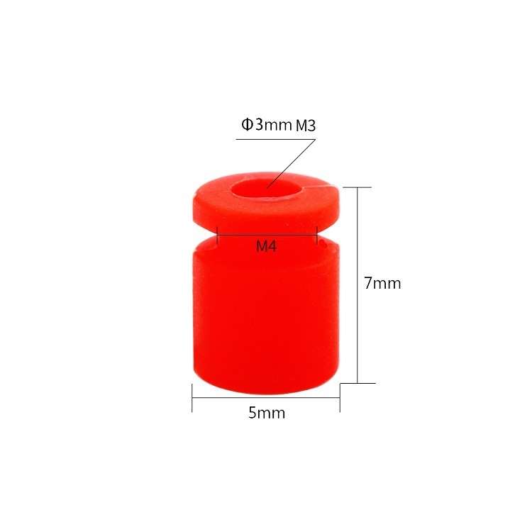 5 Packs / 100pcs iFlight Damping Rubber Column 4In1 ESC Shock-absorbing Ball Aerial Mo ... (Black)