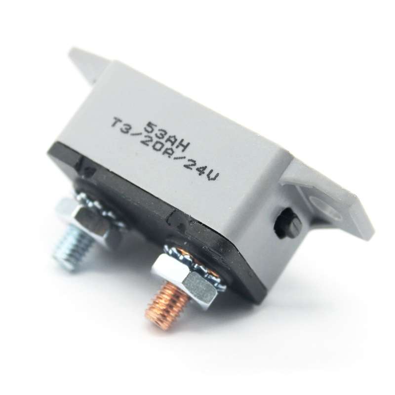 F3088-30A 30A Manual Reset Circuit Breaker Double Short Legs with Bolt 12/24V
