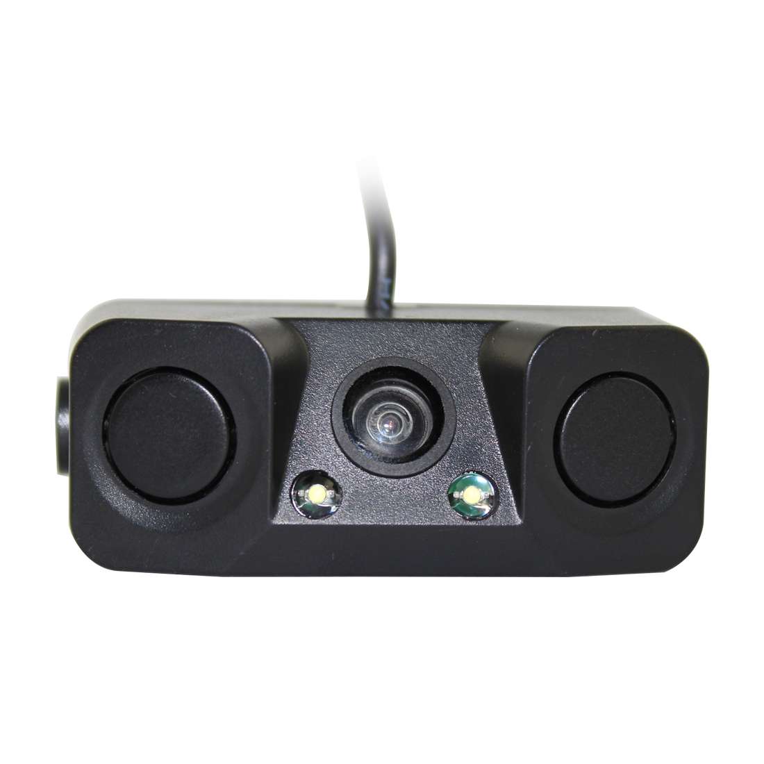 PZ-451 Car Camera LED Lights Parking Sensor 3 in 1 Night Vision Camera Monitor with Buzzer,DC 12V,
