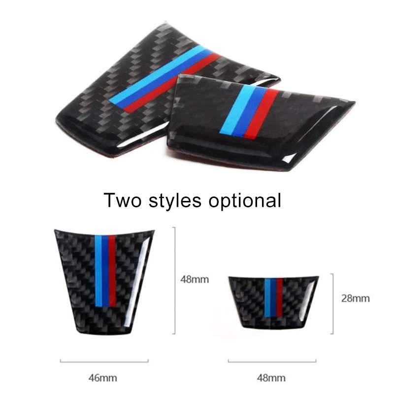 Car Carbon Fiber Steering Wheel Decorative Sticker for BMW E90 / E92