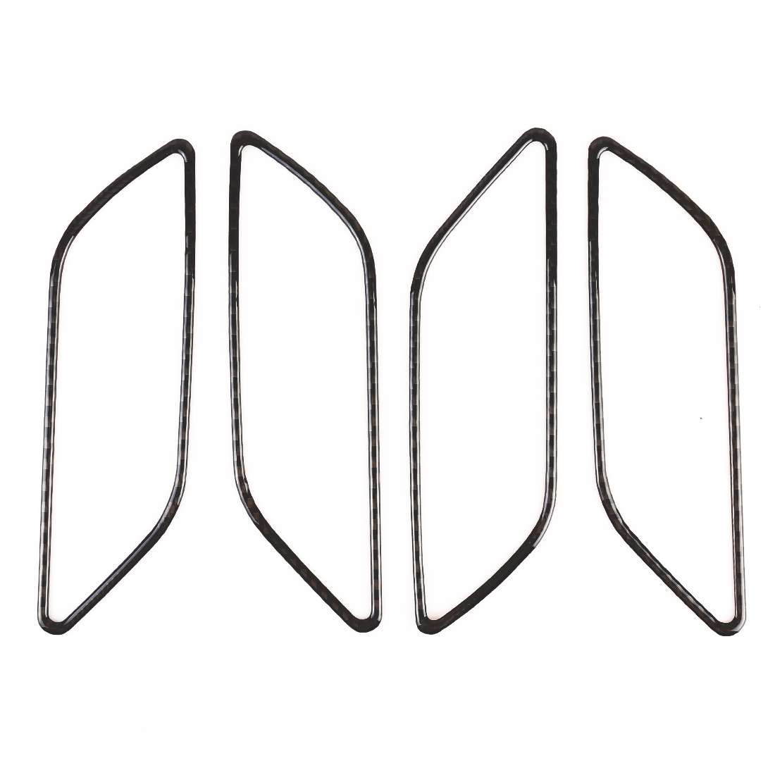 4 PCS Car Carbon Fiber Inner Armrest Decorative Frame for Audi A3 2014-2018