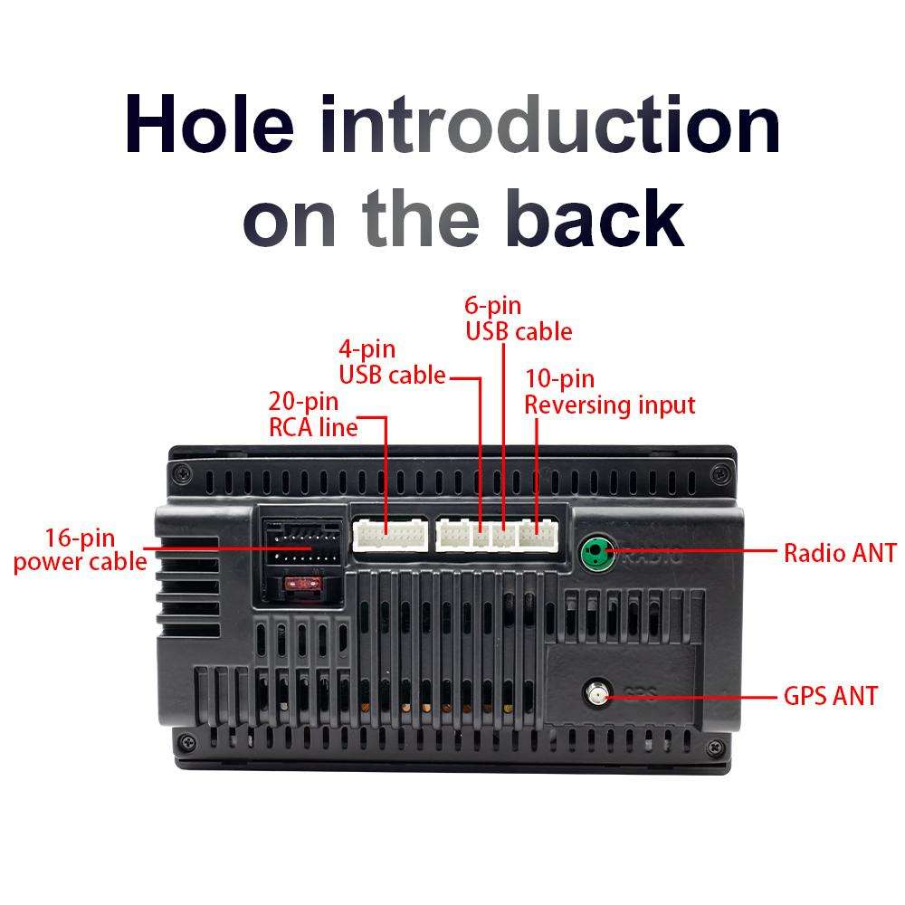 HD 10.1 inch Universal Car Android 8.1 Radio Receiver MP5 Player, Support FM & Bluetooth & TF Card &