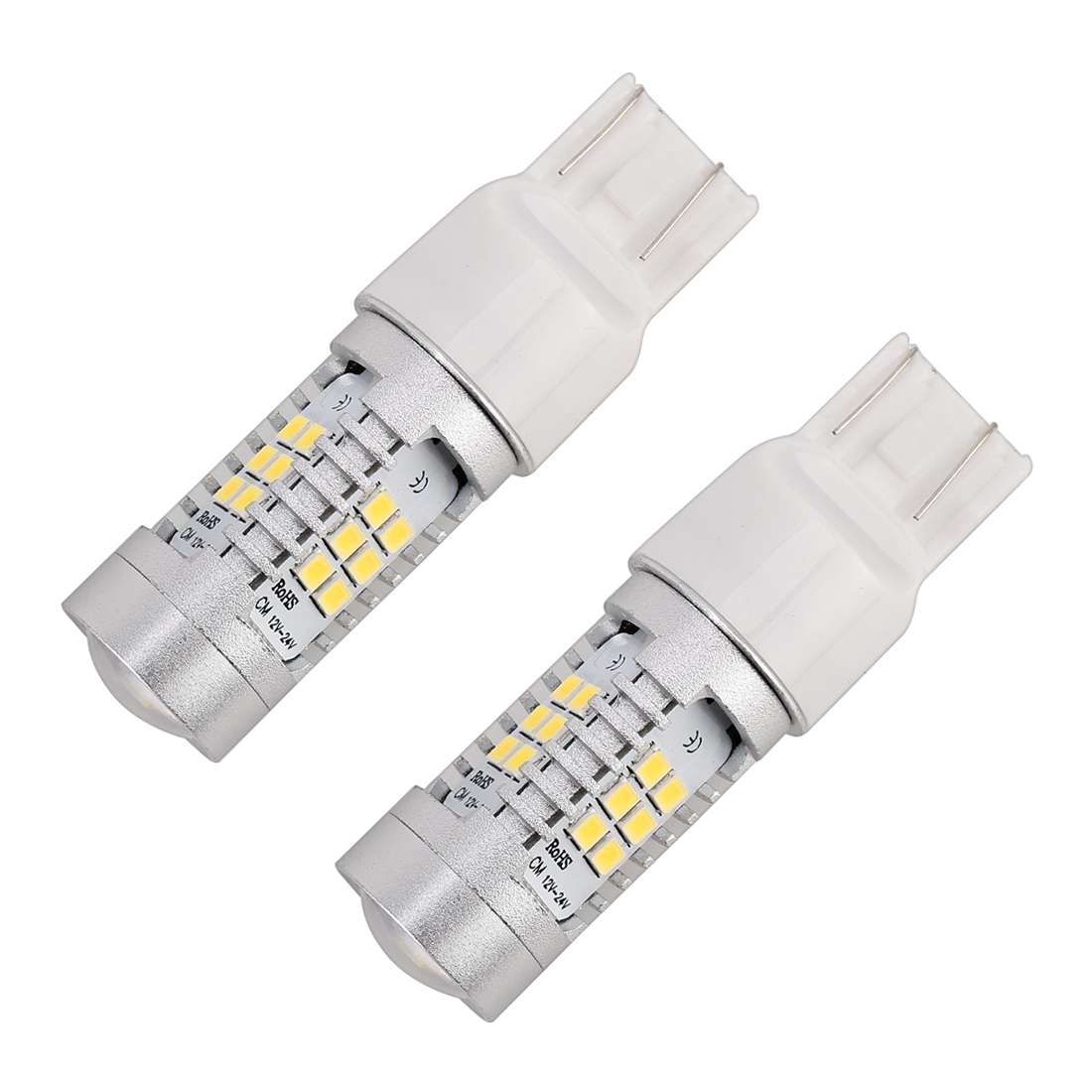 2 PCS 7443-T20-2835 10.5W 21 LEDs LED Car Brake Light DC 12~24V(Red Light)