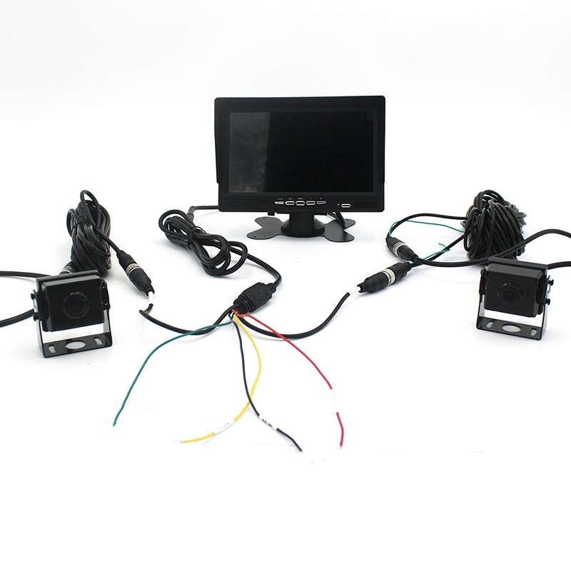 PZ612-2AHD IP67 120 Degree Car AHD 1080P 2 Megapixels 7 inch Front and Rear Double Recording 2 Way R