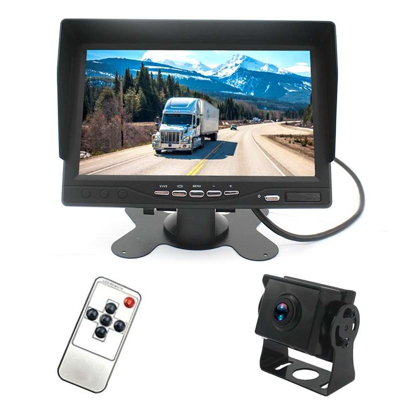 PZ612-AHD IP67 120 Degree Car AHD 1080P 2 Megapixels 7 inch 1-Way Rearview Mirror Monitor, Night Vis