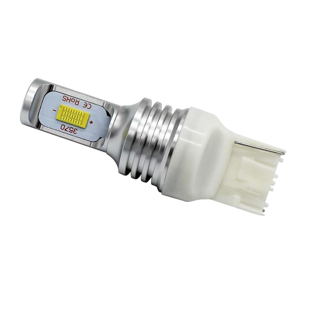 2 PCS T20/7440 72W 1000LM 6000-6500K Bright White Light Car Turn Backup LED B ... (Ice Blue Light)