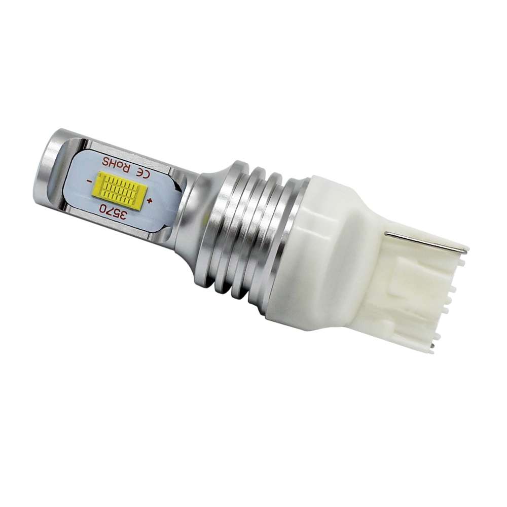2 PCS T20/7440 72W 1000LM 6000-6500K Bright White Light Car Turn Backup LED Bul ... (Yellow Light)
