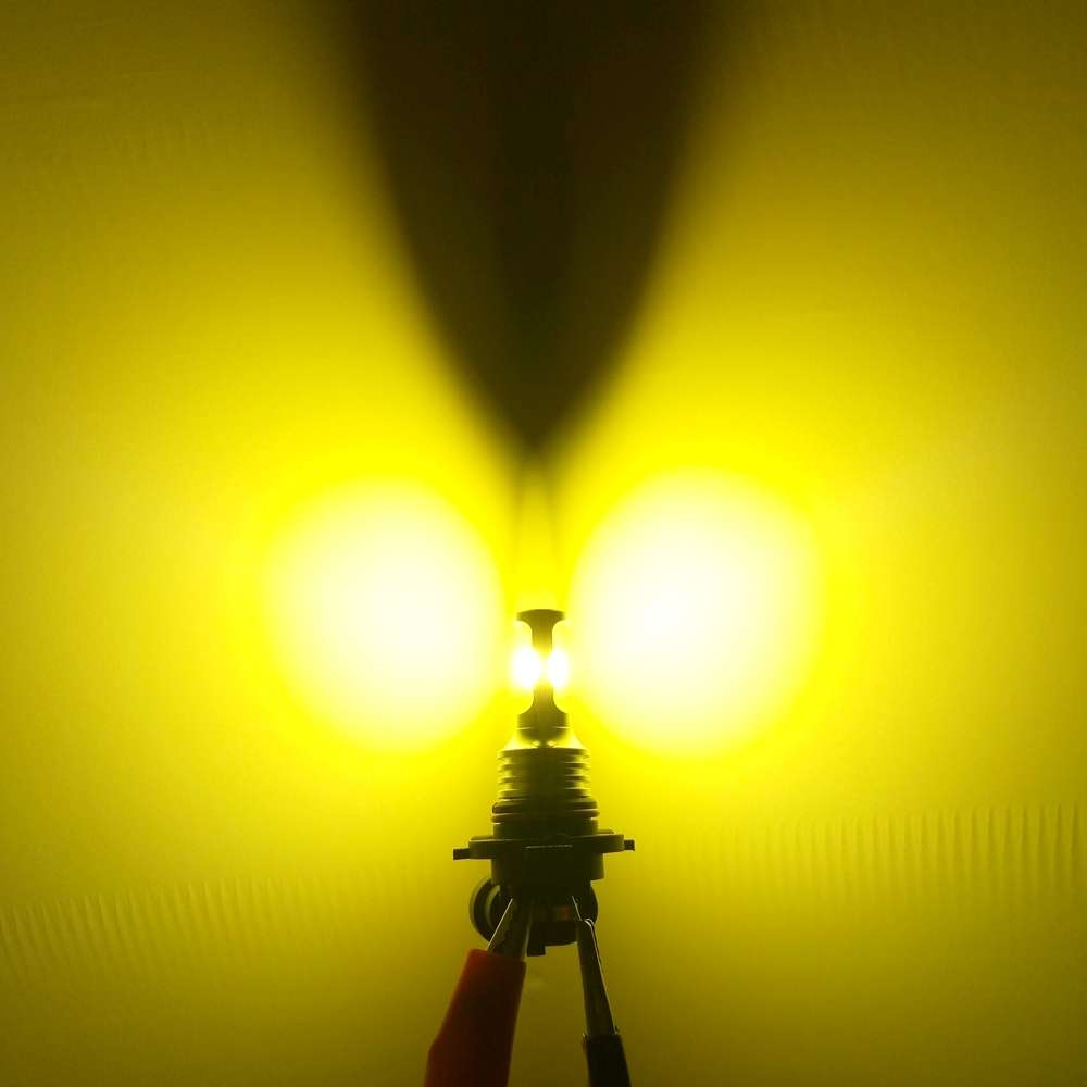 2 PCS T20/7440 72W 1000LM 6000-6500K Bright White Light Car Turn Backup LED Bul ... (Yellow Light)