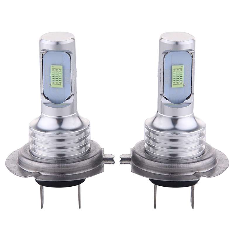 2 PCS H7 72W 1000LM 6000-6500K Super Bright White Light Car Fog LED Bulbs, DC ... (Ice Blue Light)