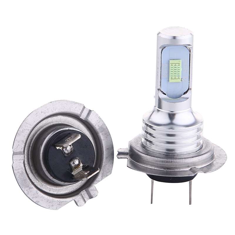 2 PCS H7 72W 1000LM 6000-6500K Super Bright White Light Car Fog LED Bulbs, DC ... (Ice Blue Light)