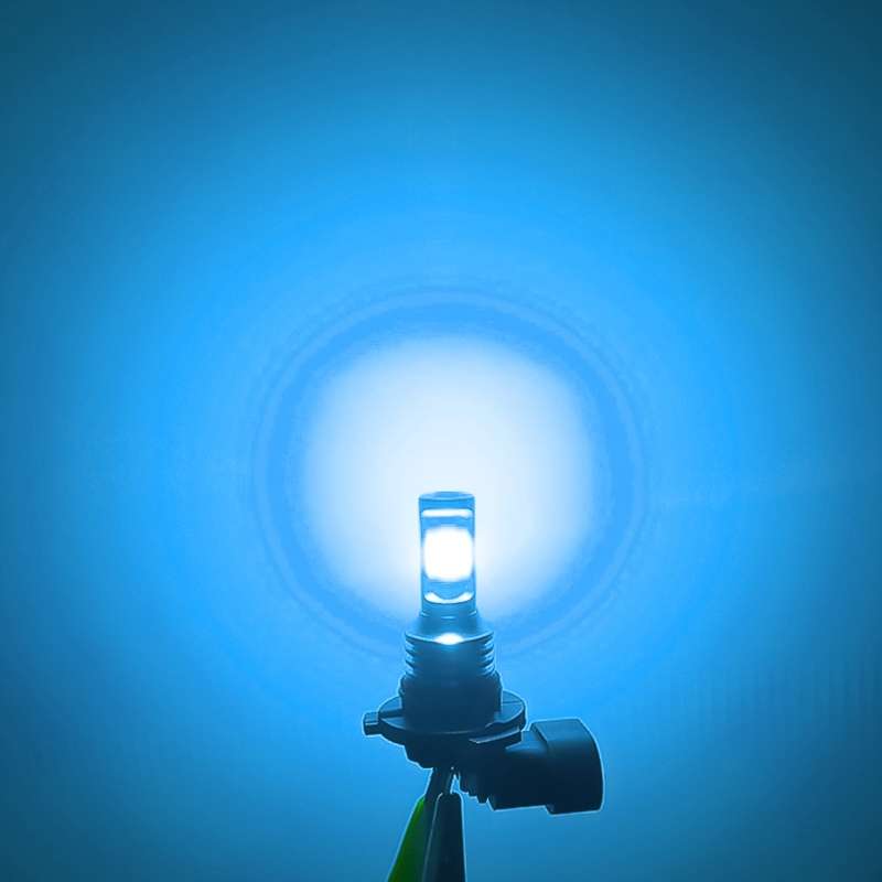 2 PCS H7 72W 1000LM 6000-6500K Super Bright White Light Car Fog LED Bulbs, DC ... (Ice Blue Light)