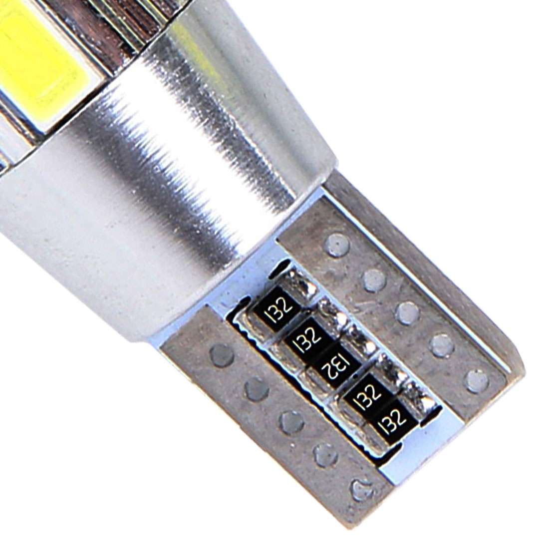 2 PCS T10 6W White Light 10 SMD 5630 LED Error-Free Canbus Car Clearance Lights Lamp, DC 12V