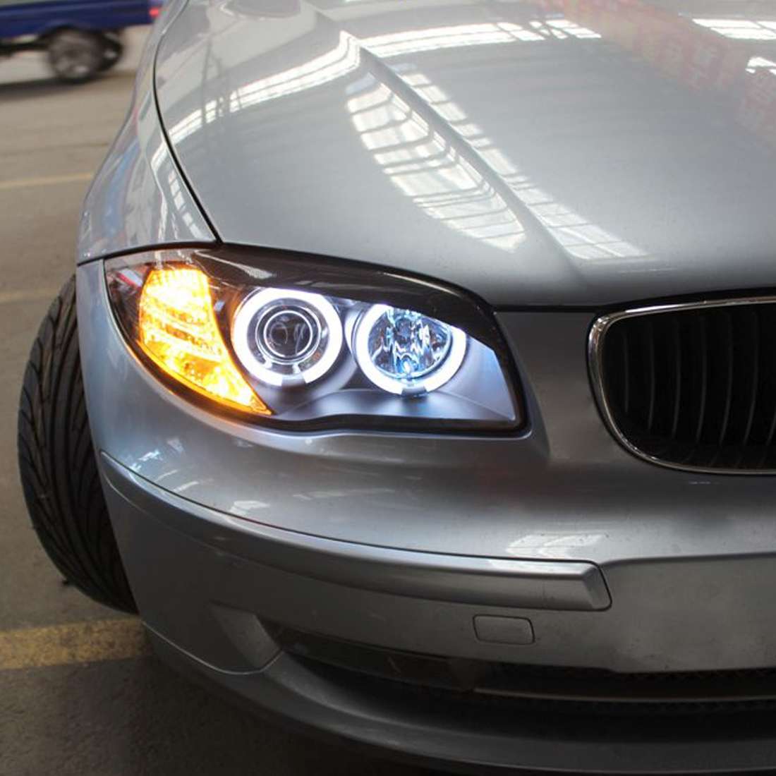 2 PCS DC 12-24V 20W 1600LM 4-LED Angel Eyes Light Bulb for BMW E39/E53/E60/E61/E ... (White Light)