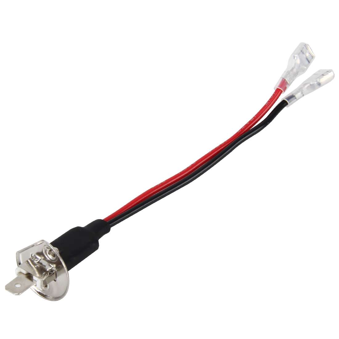 2 PCS Universal H1 Conversion Bulb Harness Wire Plugs Power Wire Adapter Connectors