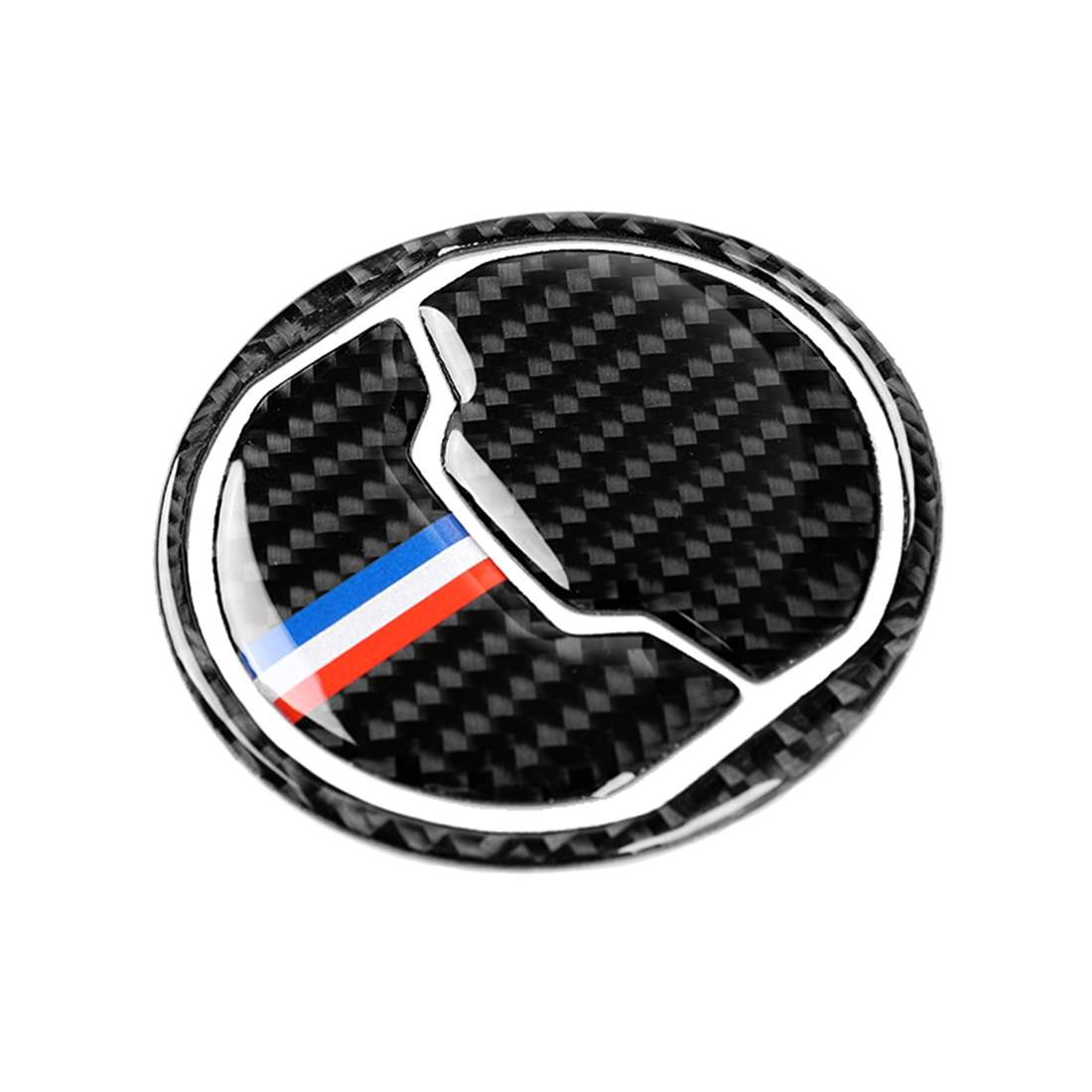 9 PCS Car USA Color Carbon Fiber Air Outlet Decorative Sticker for Ford Mustang 2015-2017