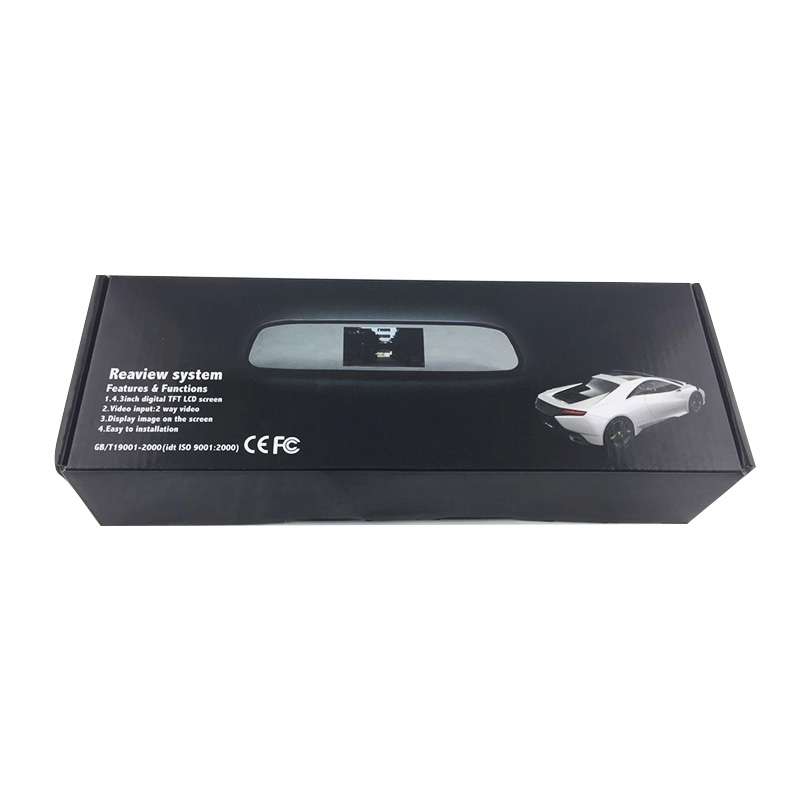 PZ-705 4.3 inch TFT LCD Car Rear View Mirror Monitor for Car Rearview Parking Video Systems