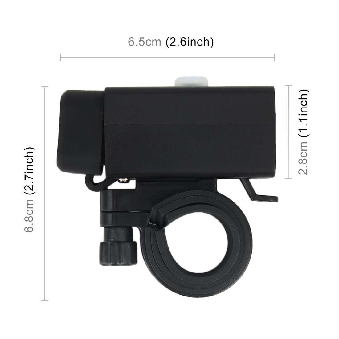 Waterproof Motorcycle USB Phone Charger Adapter with Power Switch 5V Dual Ports Smart Charging Pow