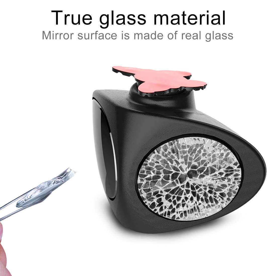 3R-046 360 Degrees Rotatable Right Blind Spot Side Assistant Mirror for Auto Car