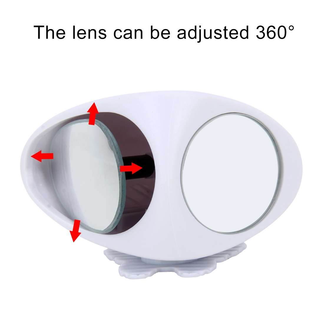 3R-046 360 Degrees Rotatable Right Blind Spot Side Assistant Mirror for Auto Car