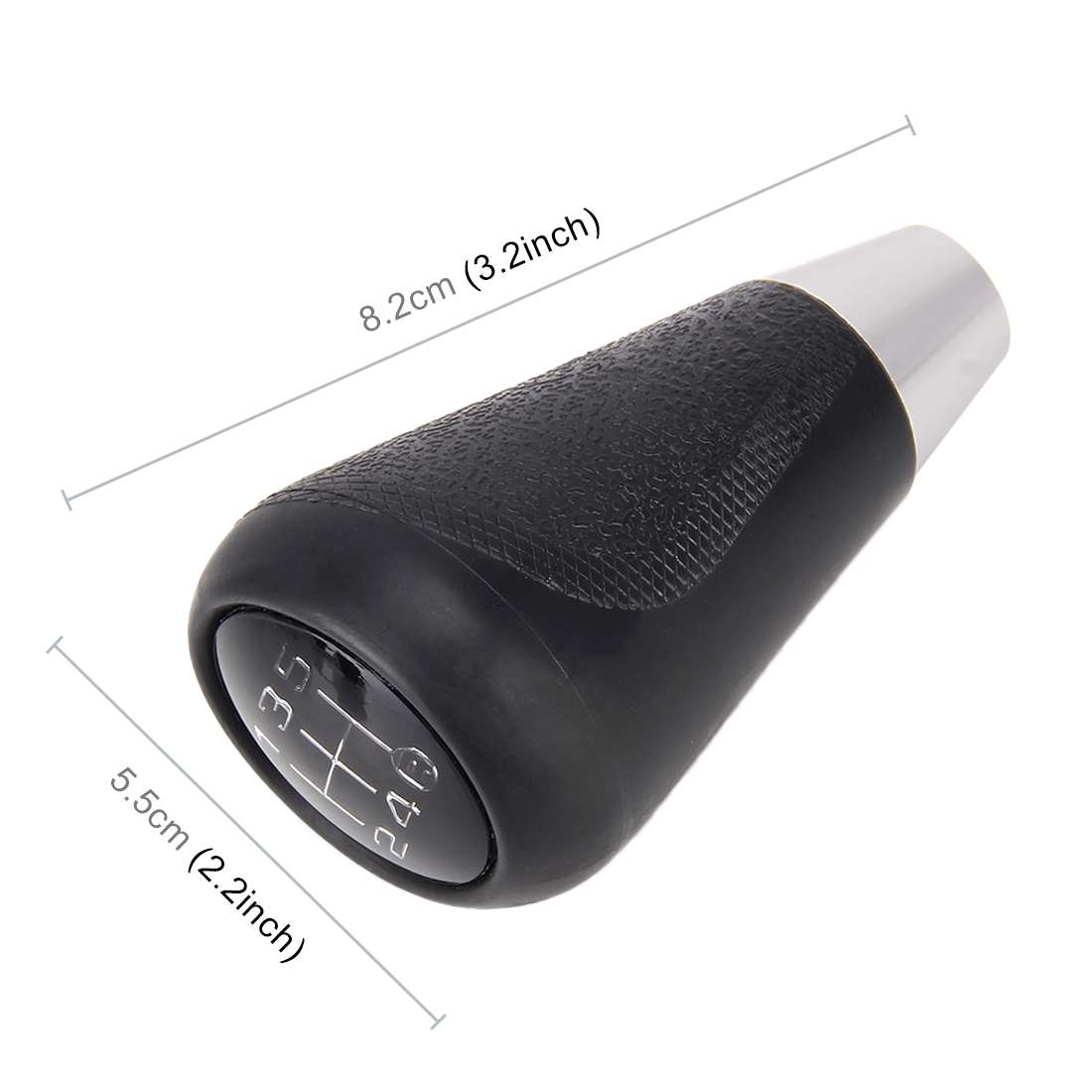 Universal Vehicle Modified Resin Shifter Manual 6-Speed Gear Shift Knob, Size: 8.2*5.5cm (Black)