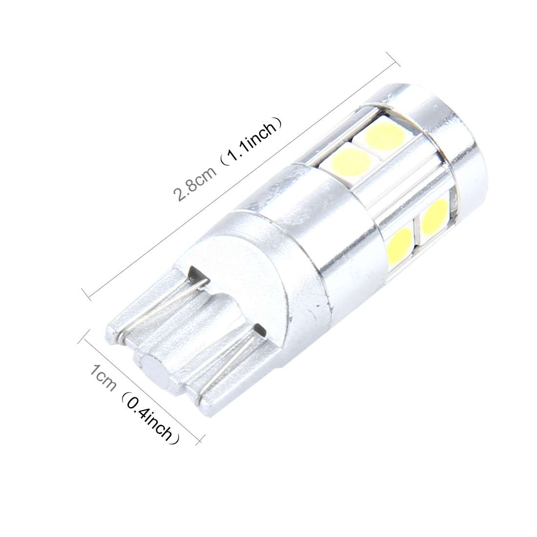 2 PCS T10 5W 8 SMD-3030 LED Car Clearance Lights Lamp, DC 12V(Red Light)
