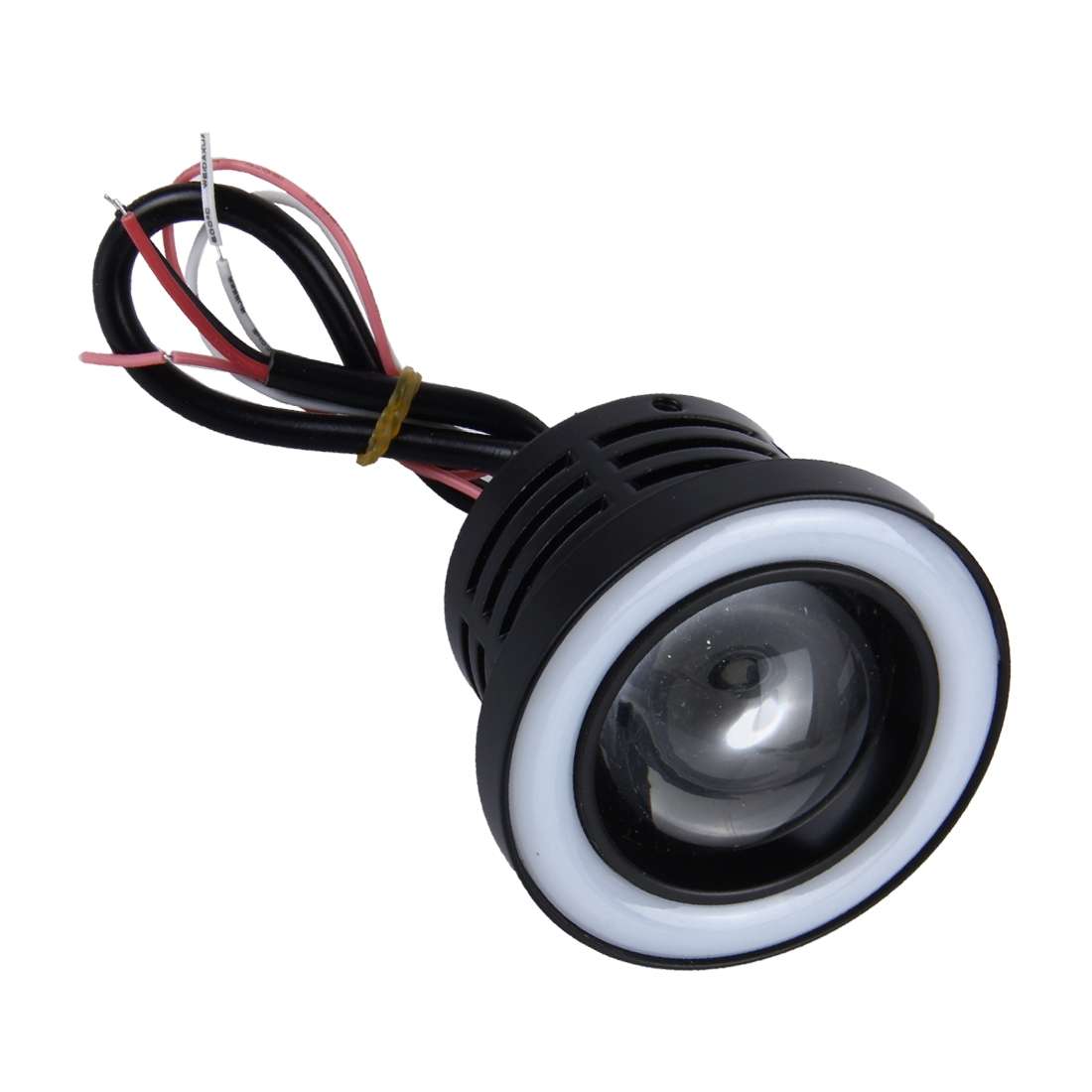 2 PCS 2.5 inch 10W 900 LM 6000K Car Fog Lights with Colorful Angle Eye Light, DC 12V(White Ligh