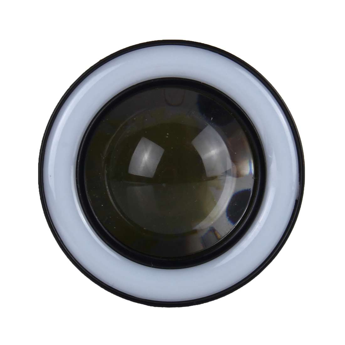 2 PCS 2.5 inch 10W 900 LM 6000K Car Fog Lights with Colorful Angle Eye Light, DC 12V(White Ligh